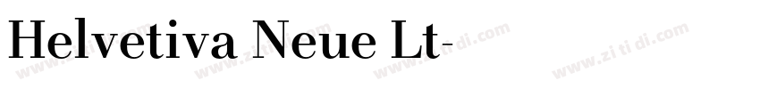 Helvetiva Neue Lt字体转换